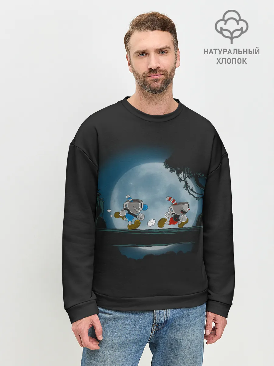 Мужской свитшот базовый / Ночная прогулка