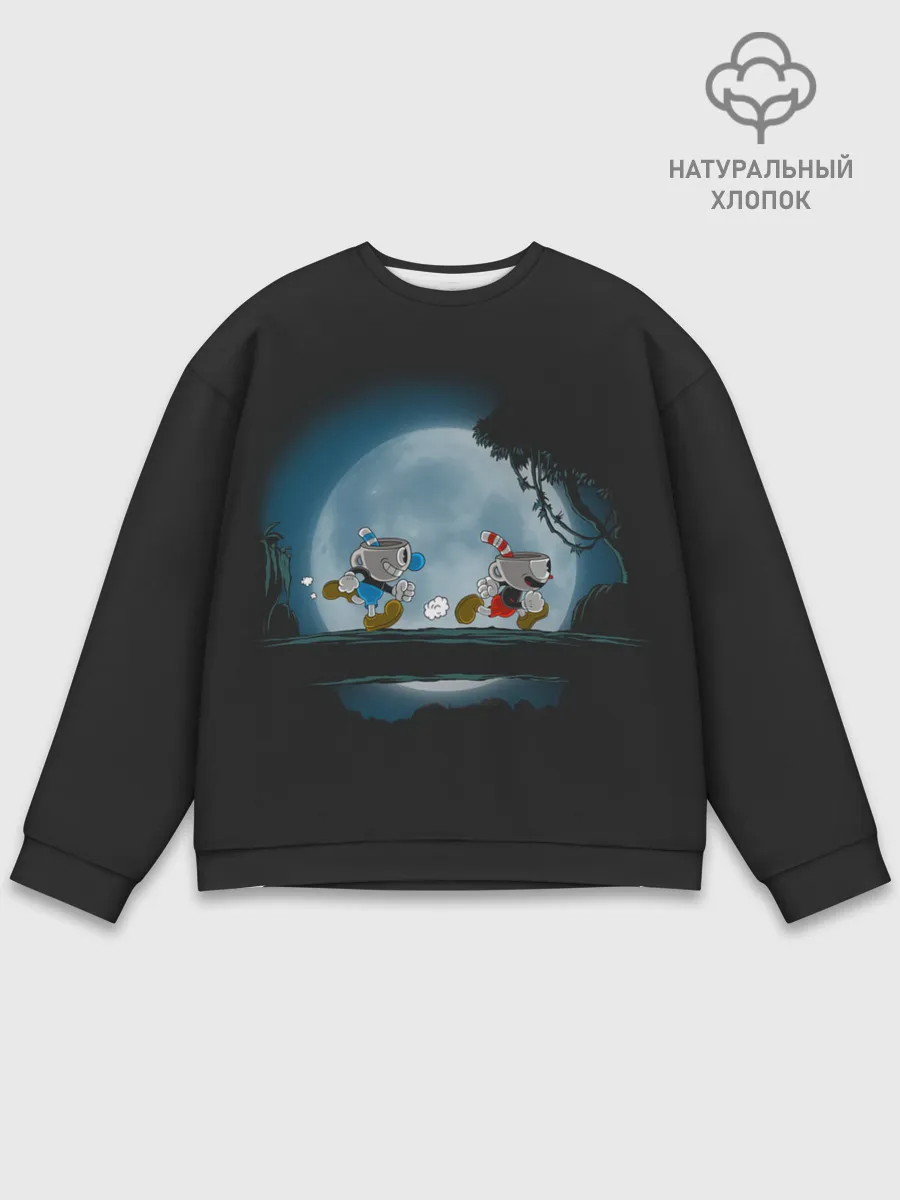 Мужской свитшот базовый / Ночная прогулка