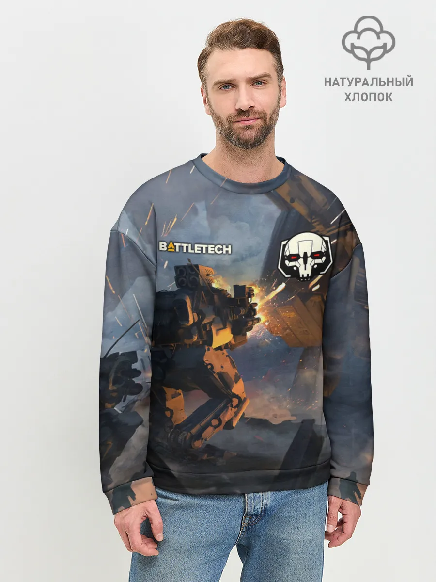 Мужской свитшот базовый / Battletech warrior