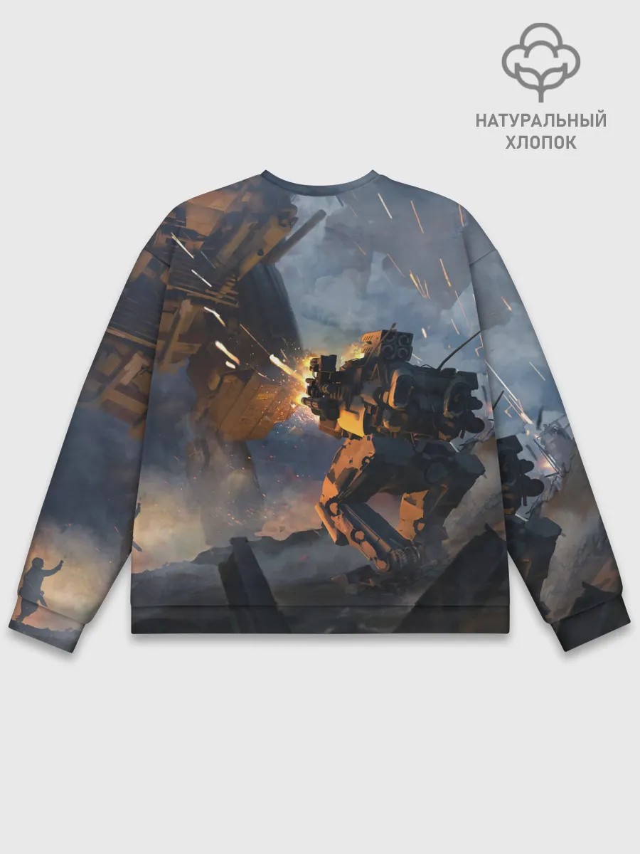 Мужской свитшот базовый / Battletech warrior