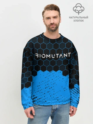 Мужской свитшот базовый / Biomutant - Hexagon