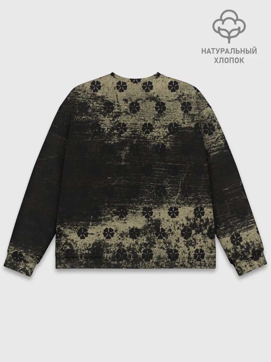 Мужской свитшот базовый / Золотой Рассвет Чёрный клевер