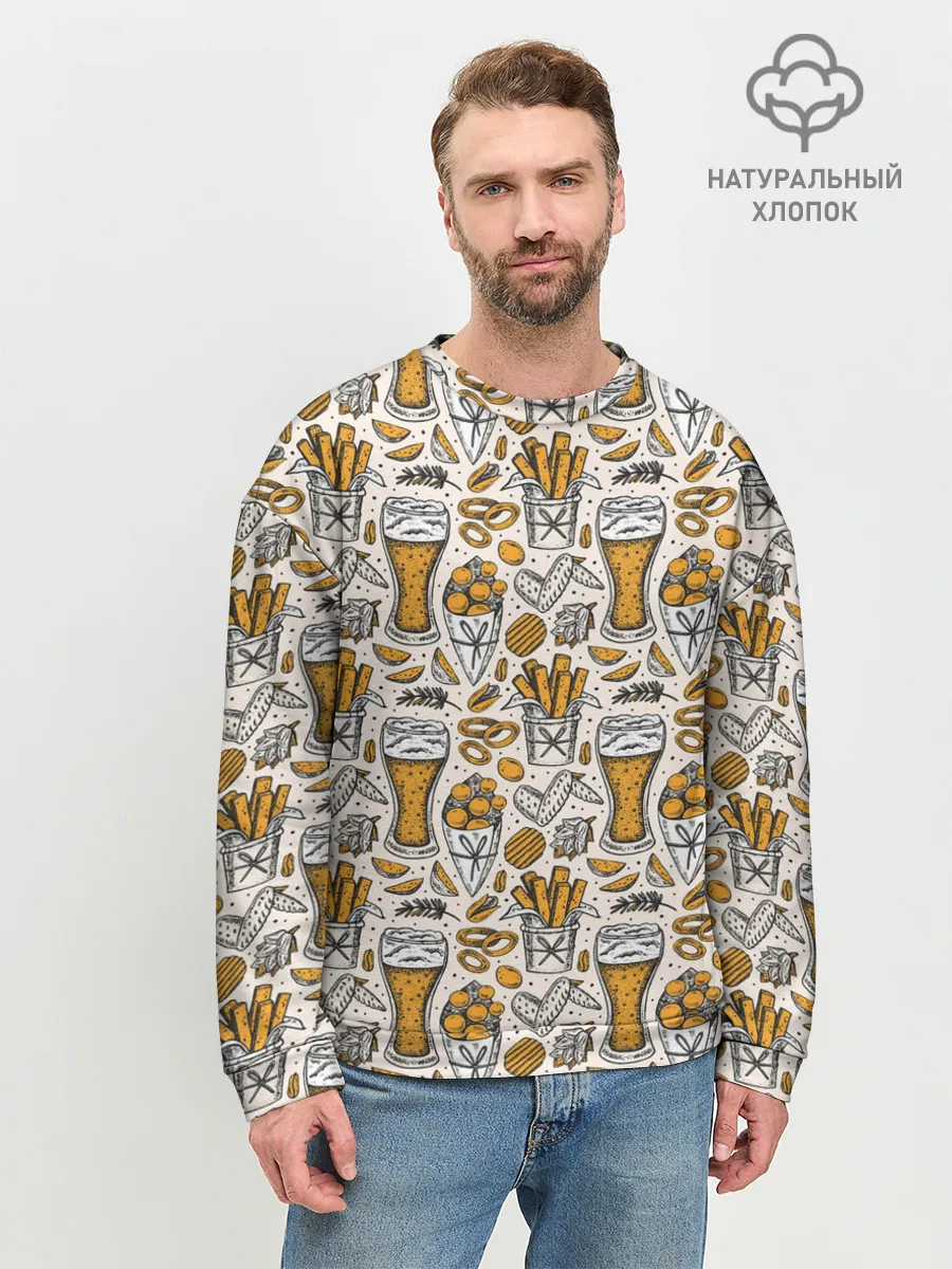 Мужской свитшот базовый / Background Beer