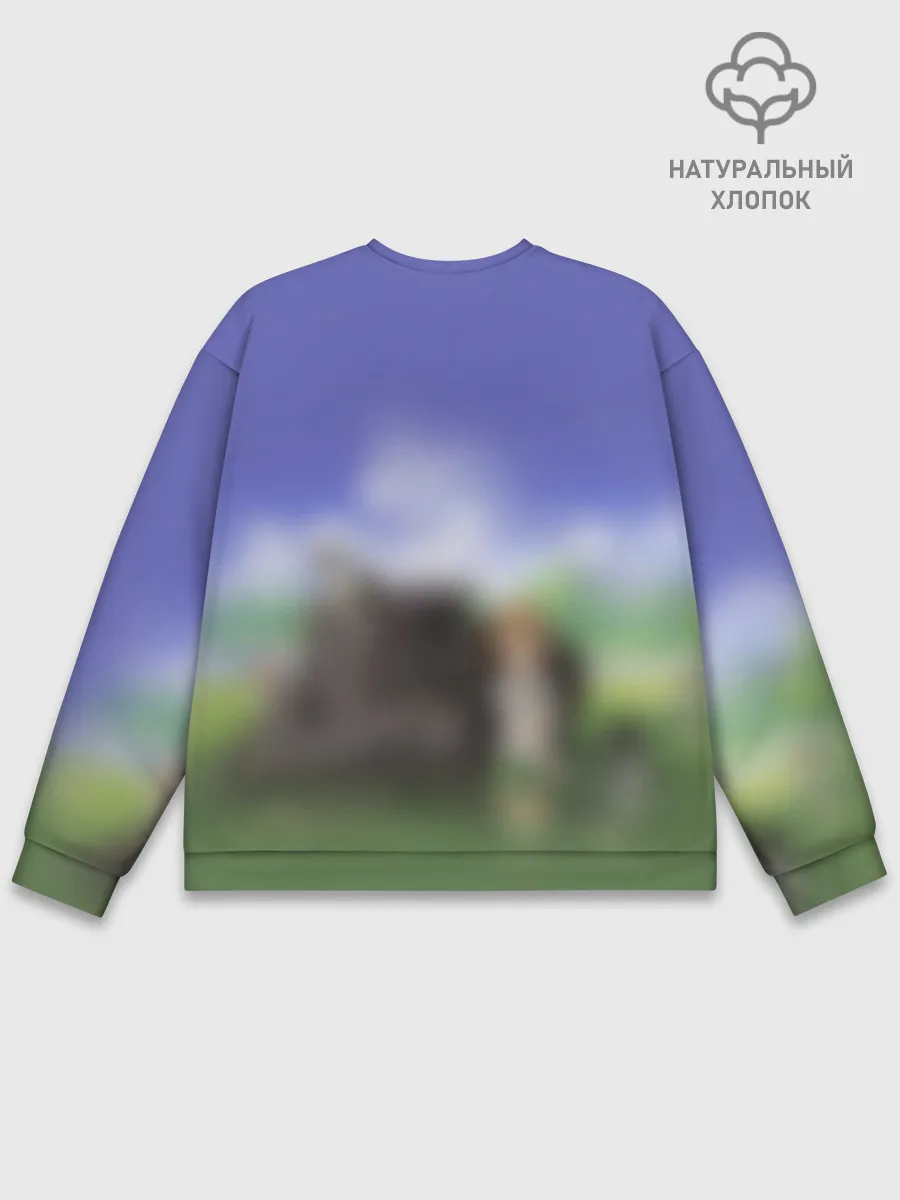 Мужской свитшот базовый / Девушки и танки | Girls und Panzer