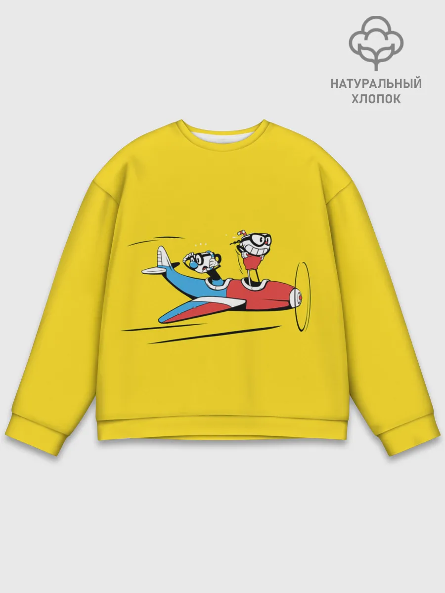 Мужской свитшот базовый / Летящие кружки