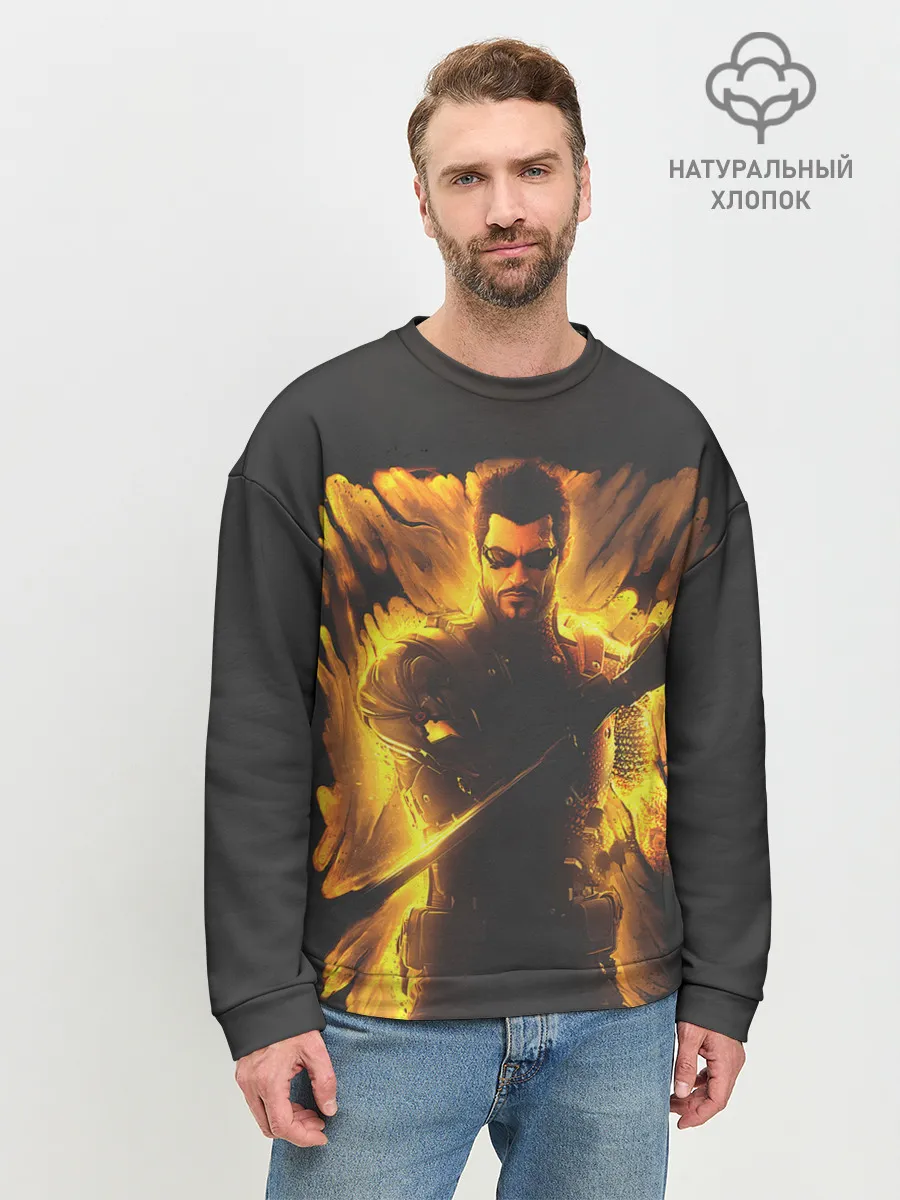 Мужской свитшот базовый / Jensen in fire