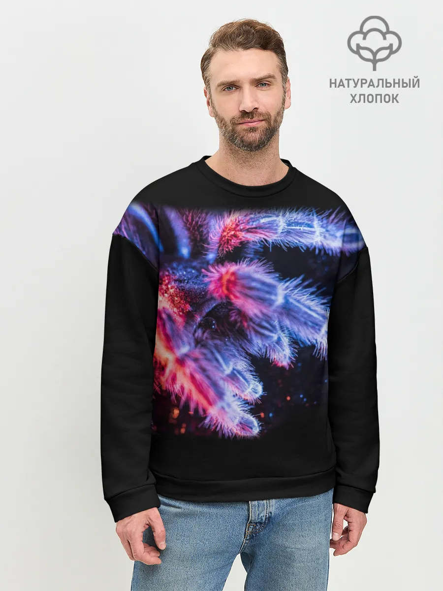 Мужской свитшот базовый / НЕОНОВЫЙ ПАУК