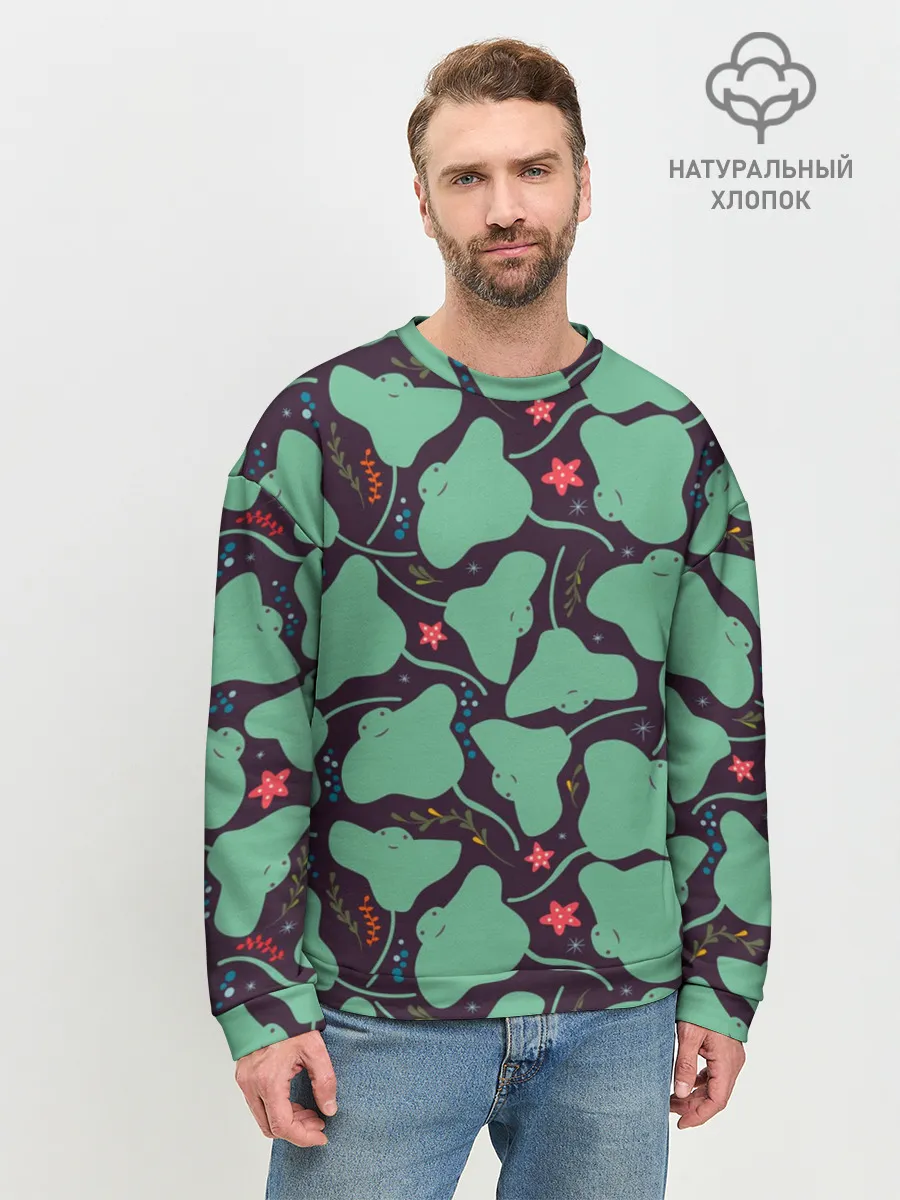 Мужской свитшот базовый / Скаты