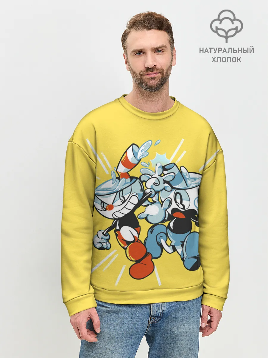 Мужской свитшот базовый / Cuphead bros