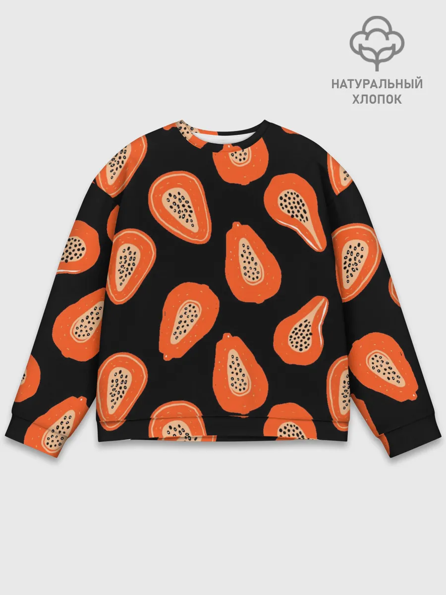 Мужской свитшот базовый / Папайя