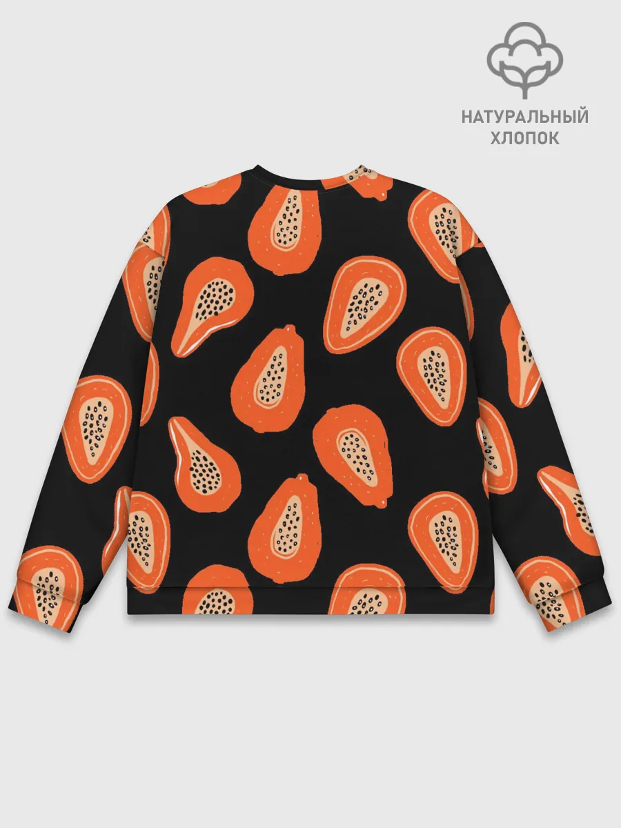 Мужской свитшот базовый / Папайя