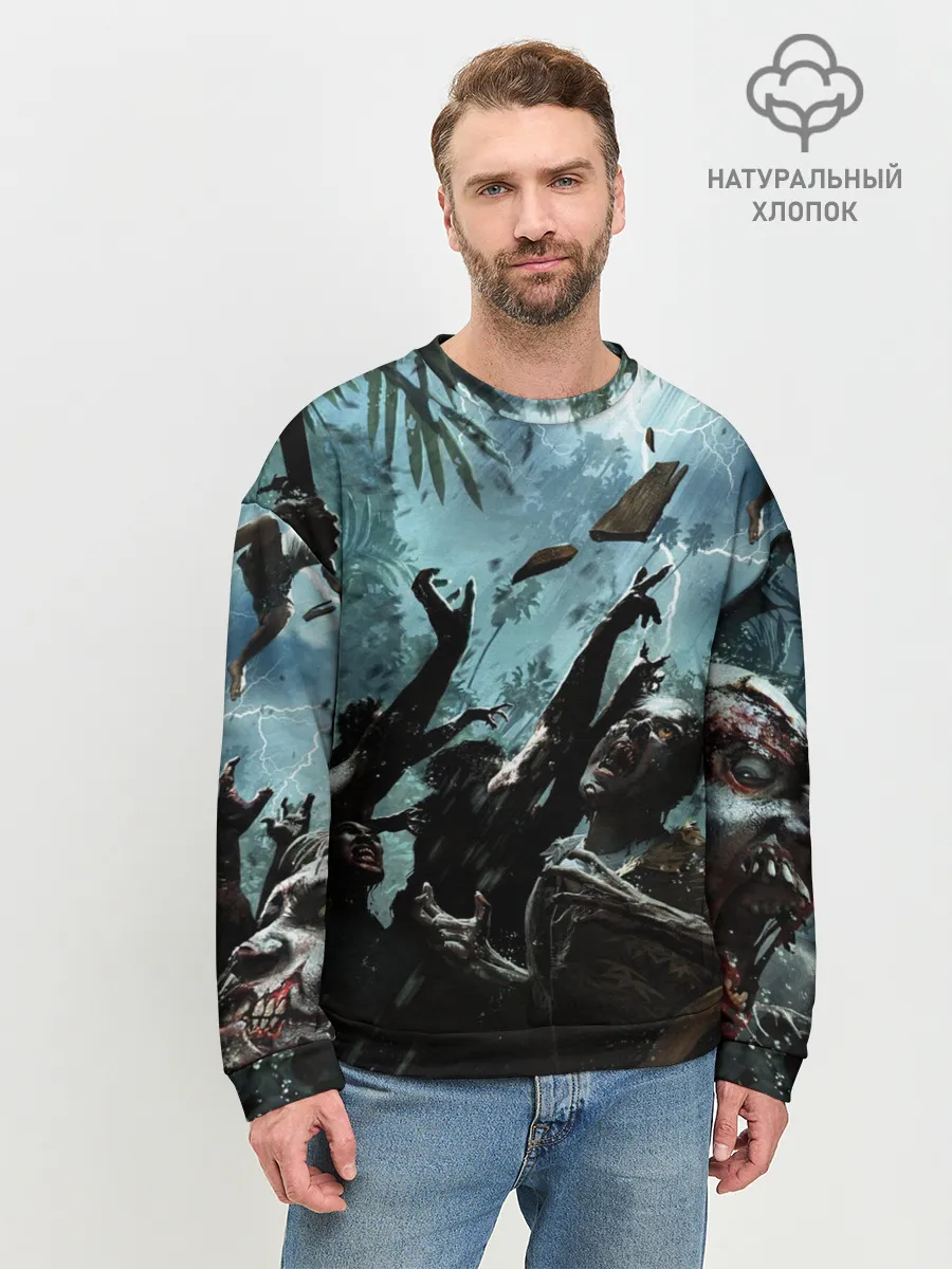 Мужской свитшот базовый / Кровожадные зомби | Zombie