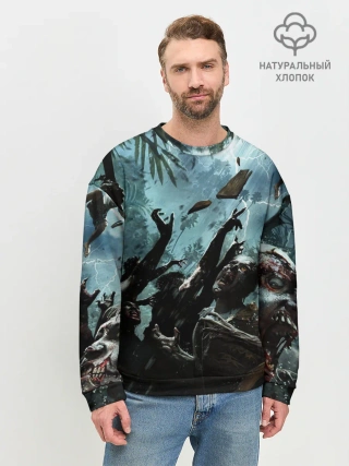 Мужской свитшот базовый / Кровожадные зомби | Zombie