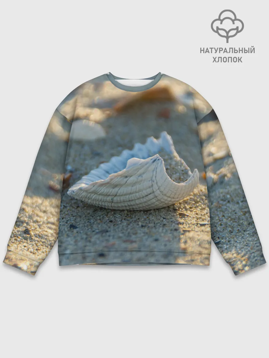 Мужской свитшот базовый / Морская ракушка