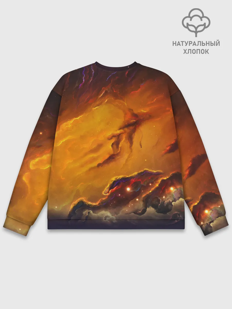 Мужской свитшот базовый / Космический кот | Space Cat