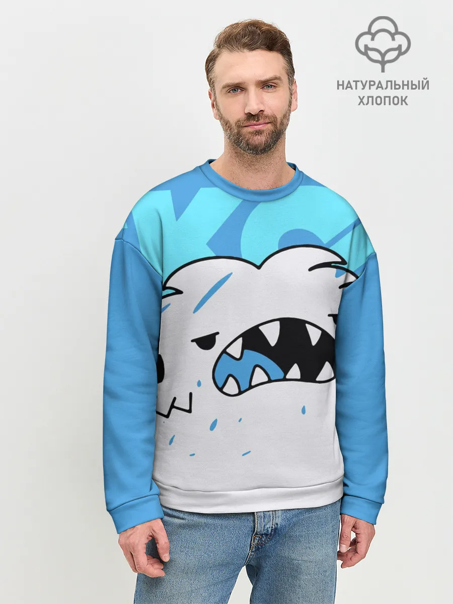 Мужской свитшот базовый / SK8 the Infinity. Скейт Ланги