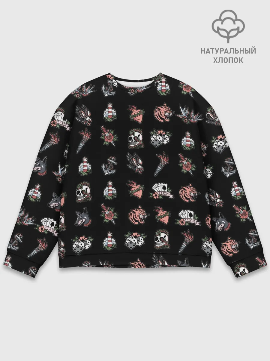 Мужской свитшот базовый / Уличные эмблемы