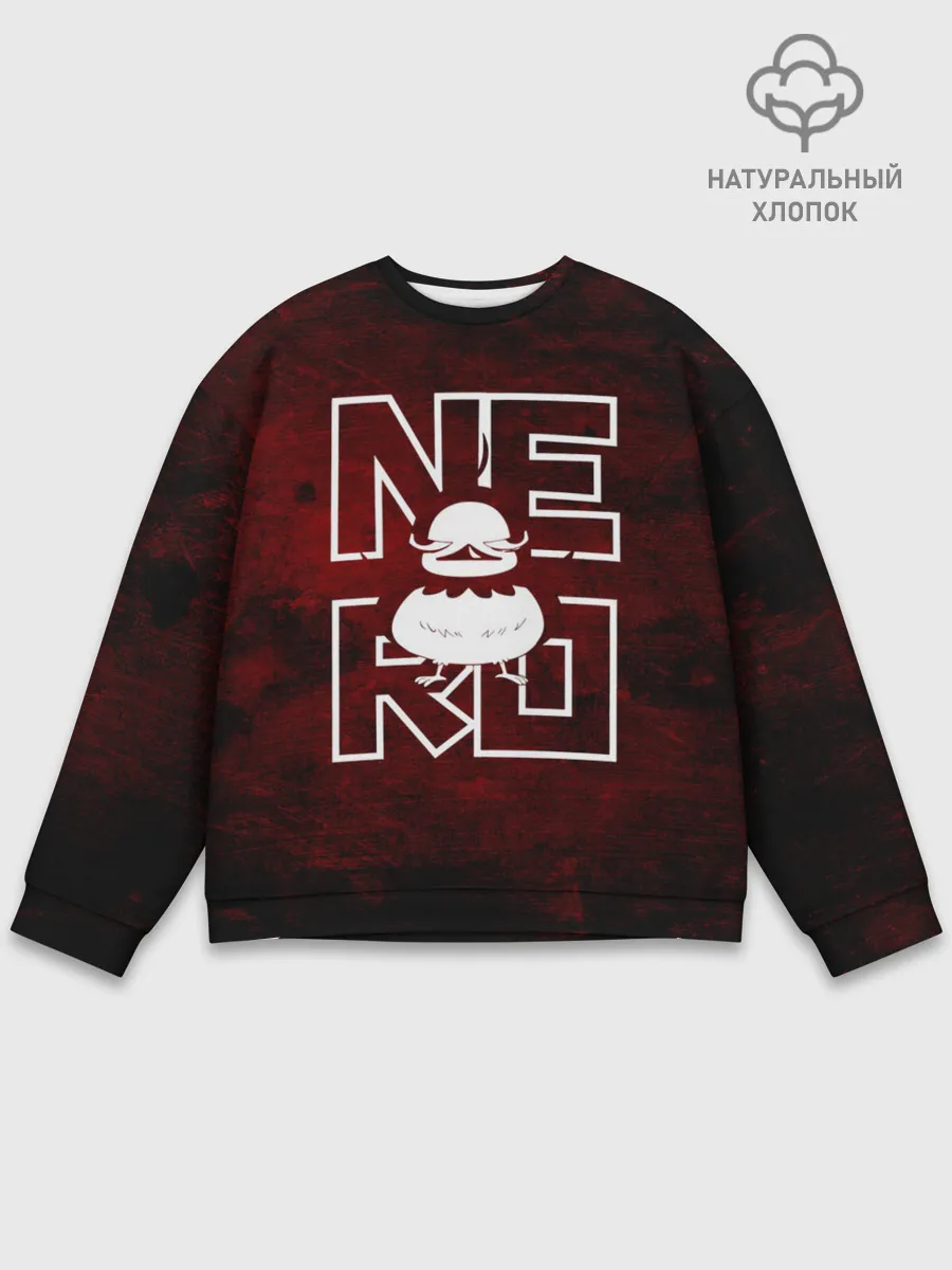 Мужской свитшот базовый / Птичка НЕРО Чёрный Клевер