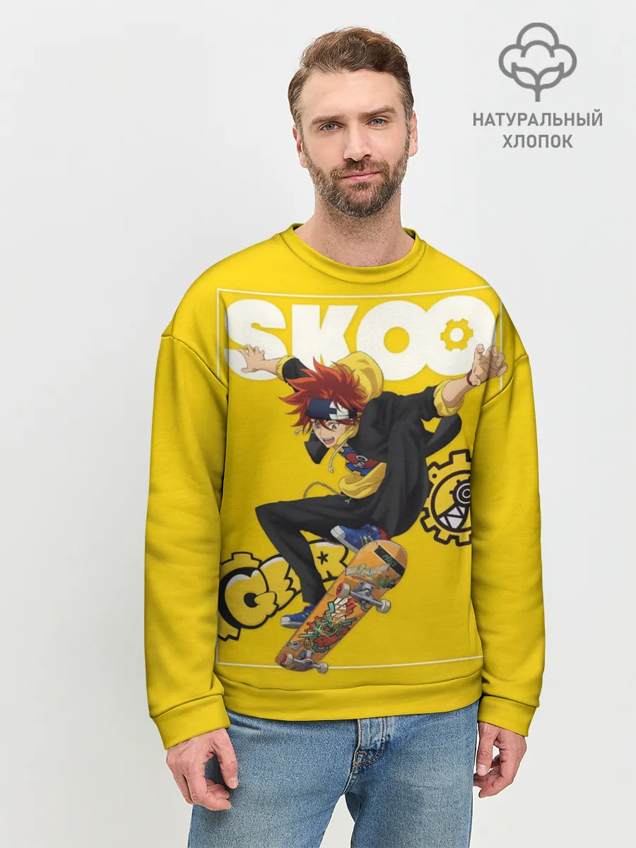 Мужской свитшот базовый / SK8 the Infinity, Реки Кян