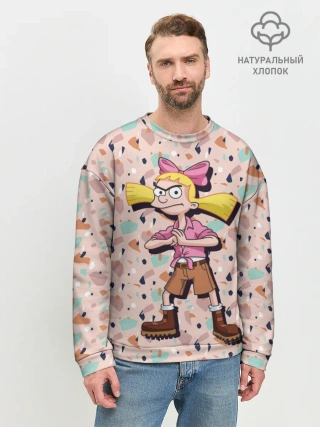 Мужской свитшот базовый / Эй, Арнольд! Хельга Патаки