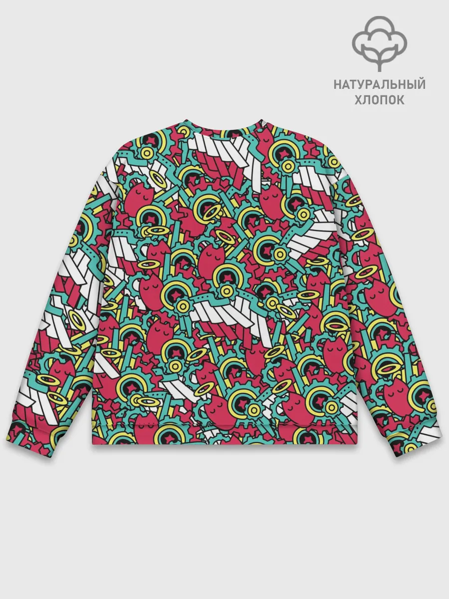 Мужской свитшот базовый / РЭКИ КЯН ПАТТЕРН | SK8