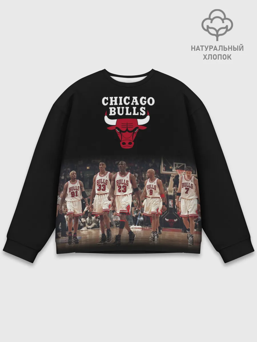 Мужской свитшот базовый / CHICAGO BULLS [3]