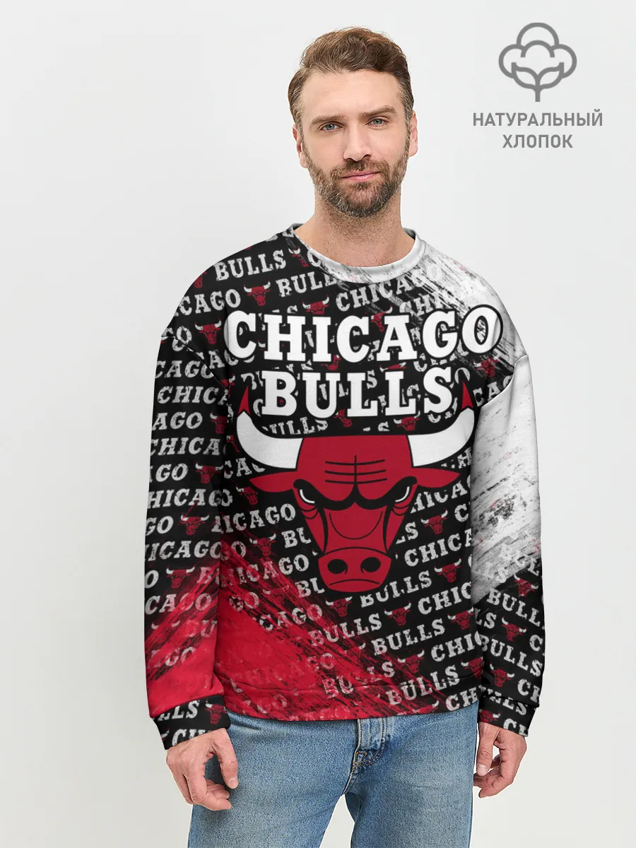 Мужской свитшот базовый / CHICAGO BULLS [6]