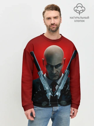 Мужской свитшот базовый / Agent here