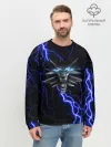 Мужской свитшот базовый / THE WITCHER МОЛНИЯ BLUE