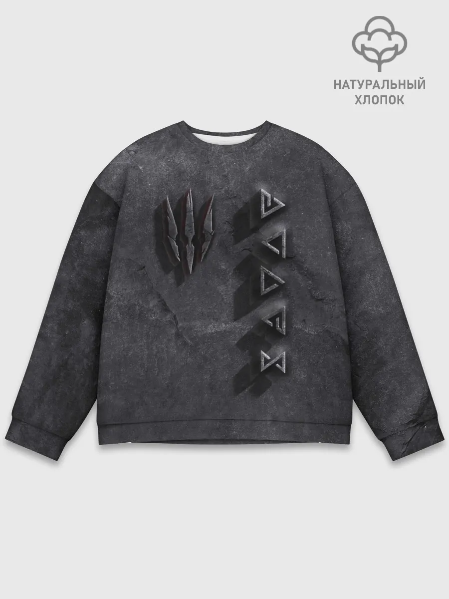Мужской свитшот базовый / THE WITCHER КАМЕНЬ