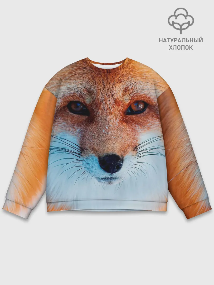Мужской свитшот базовый / Мордочка лисы