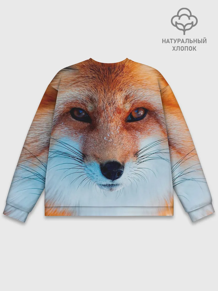 Мужской свитшот базовый / Мордочка лисы