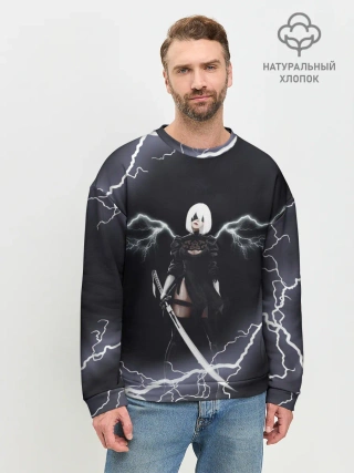 Мужской свитшот базовый / Nier Automata | 2b Light