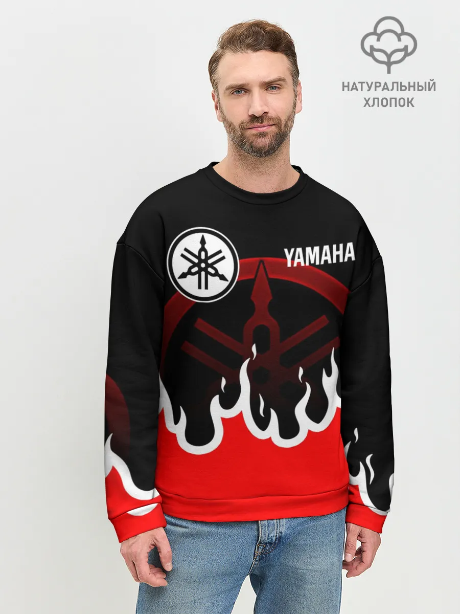 Мужской свитшот базовый / YAMAHA / ЯМАХА / МОТОСПОРТ