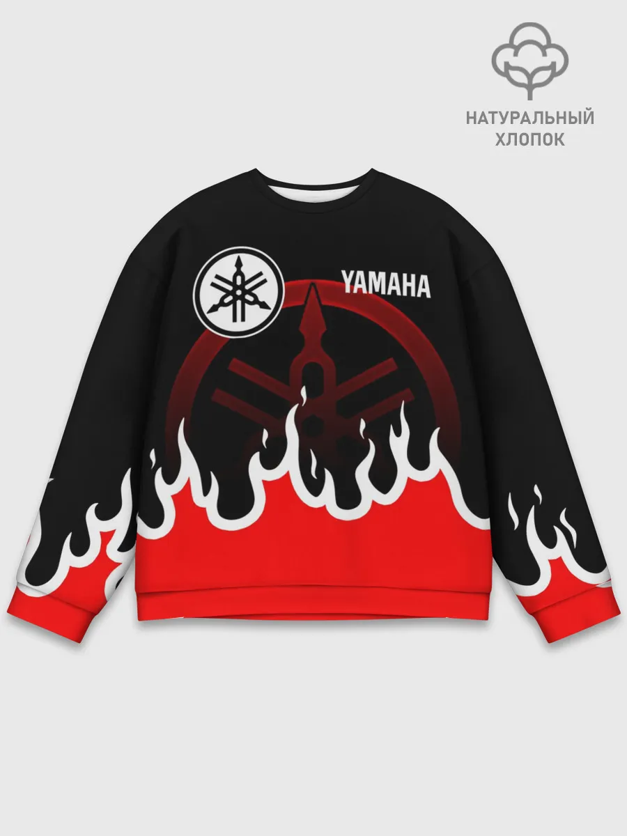 Мужской свитшот базовый / YAMAHA / ЯМАХА / МОТОСПОРТ