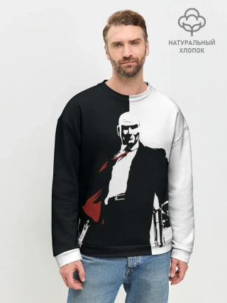 Мужской свитшот базовый / Hitman BW
