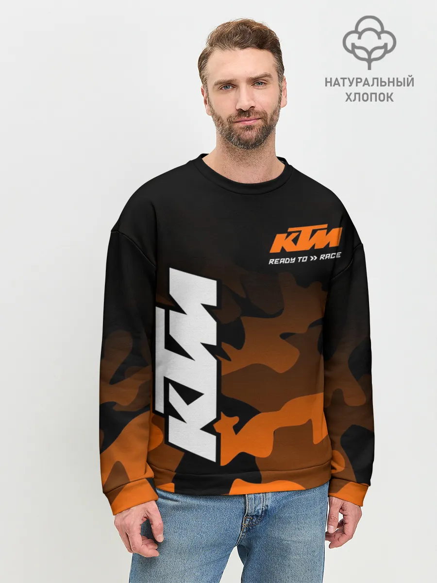 Мужской свитшот базовый / KTM MOTORCYCLES / КТМ МОТОЦИКЛ
