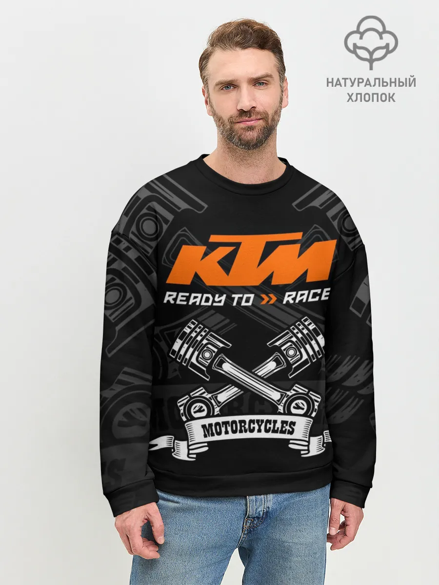 Мужской свитшот базовый / KTM MOTORCYCLES / КТМ МОТОЦИКЛЫ