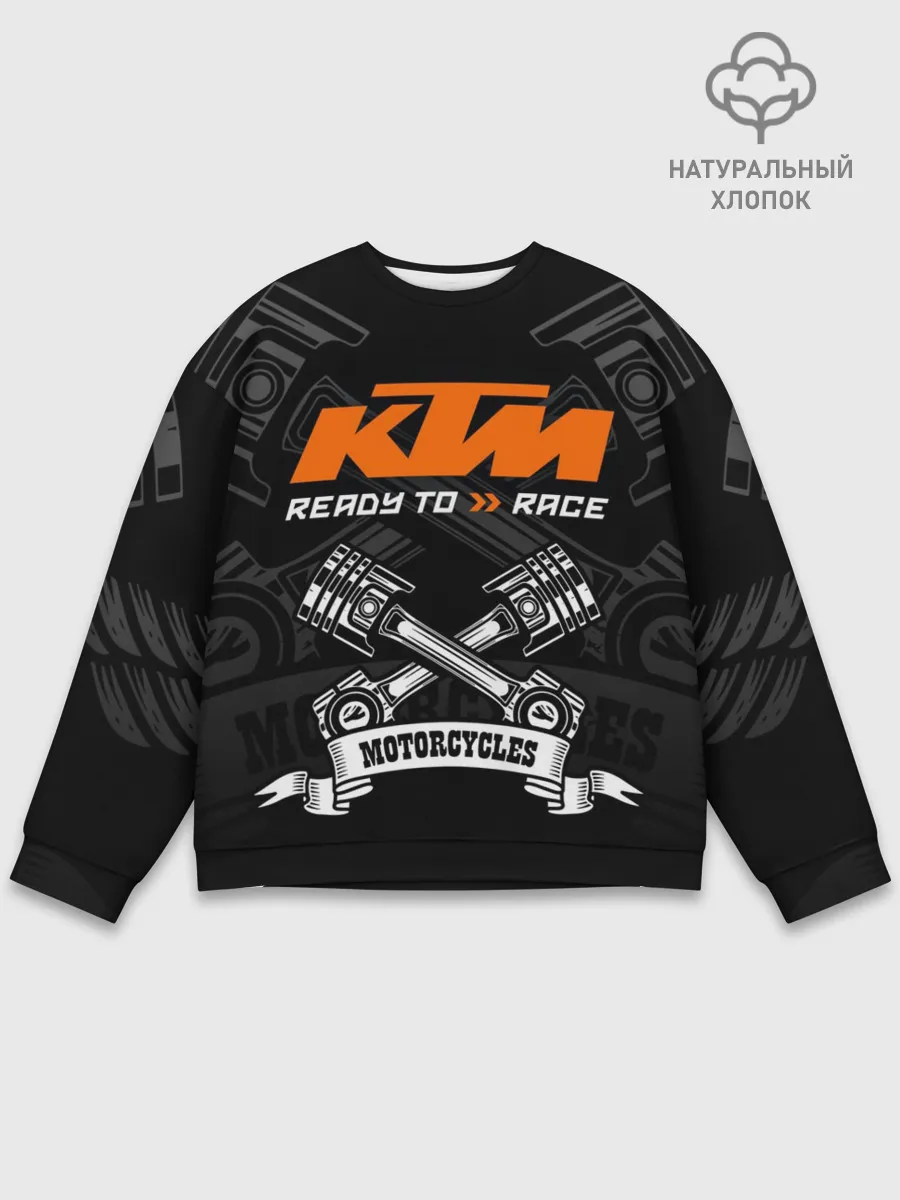 Мужской свитшот базовый / KTM MOTORCYCLES / КТМ МОТОЦИКЛЫ