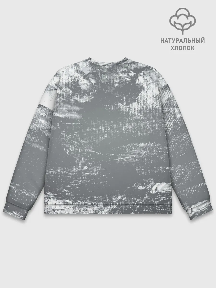 Мужской свитшот базовый / Крокодил и птичка Miam