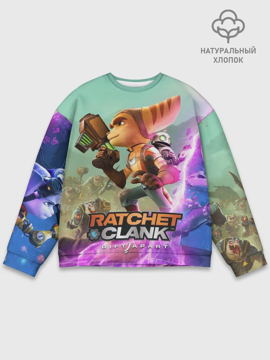 Мужской свитшот базовый / Ratchet & Clank: Rift Apart