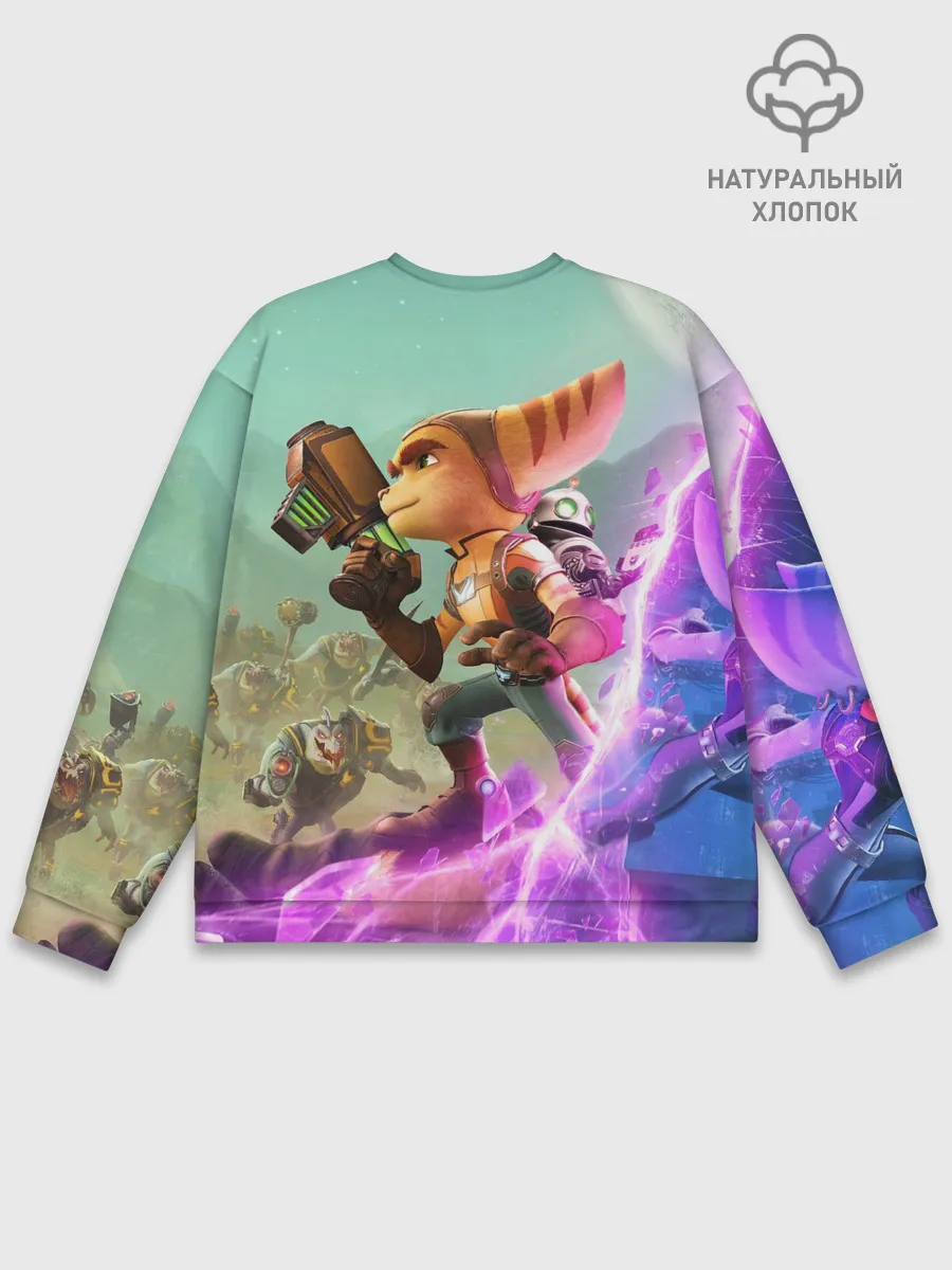 Мужской свитшот базовый / Ratchet & Clank: Rift Apart