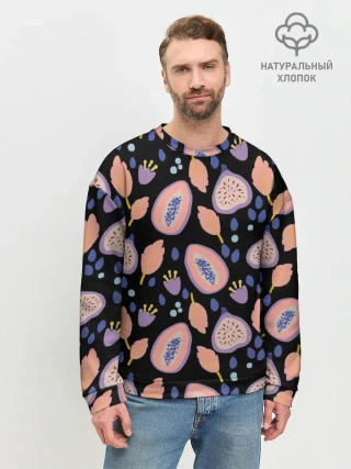 Мужской свитшот базовый / Папайя