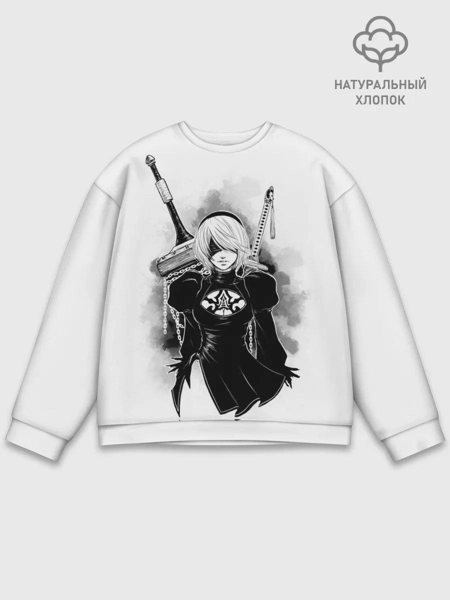 Мужской свитшот базовый / 2B | Nier Automata