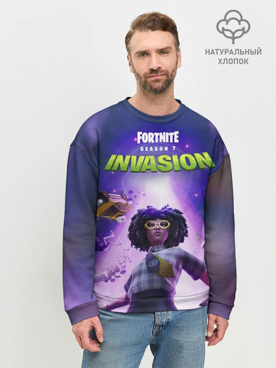 Мужской свитшот базовый / FORTNITE 7 СЕЗОН 2 ЧАСТЬ