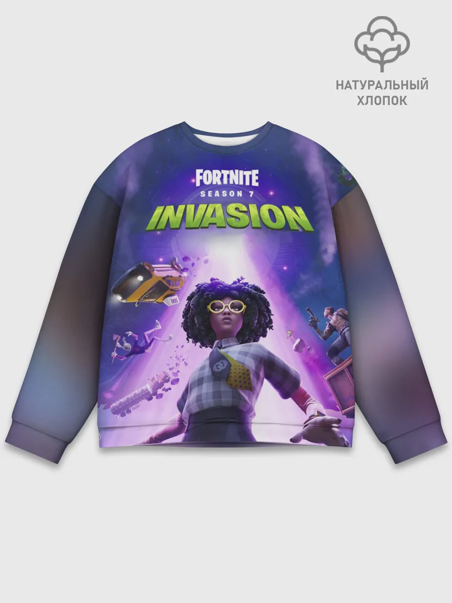 Мужской свитшот базовый / FORTNITE 7 СЕЗОН 2 ЧАСТЬ