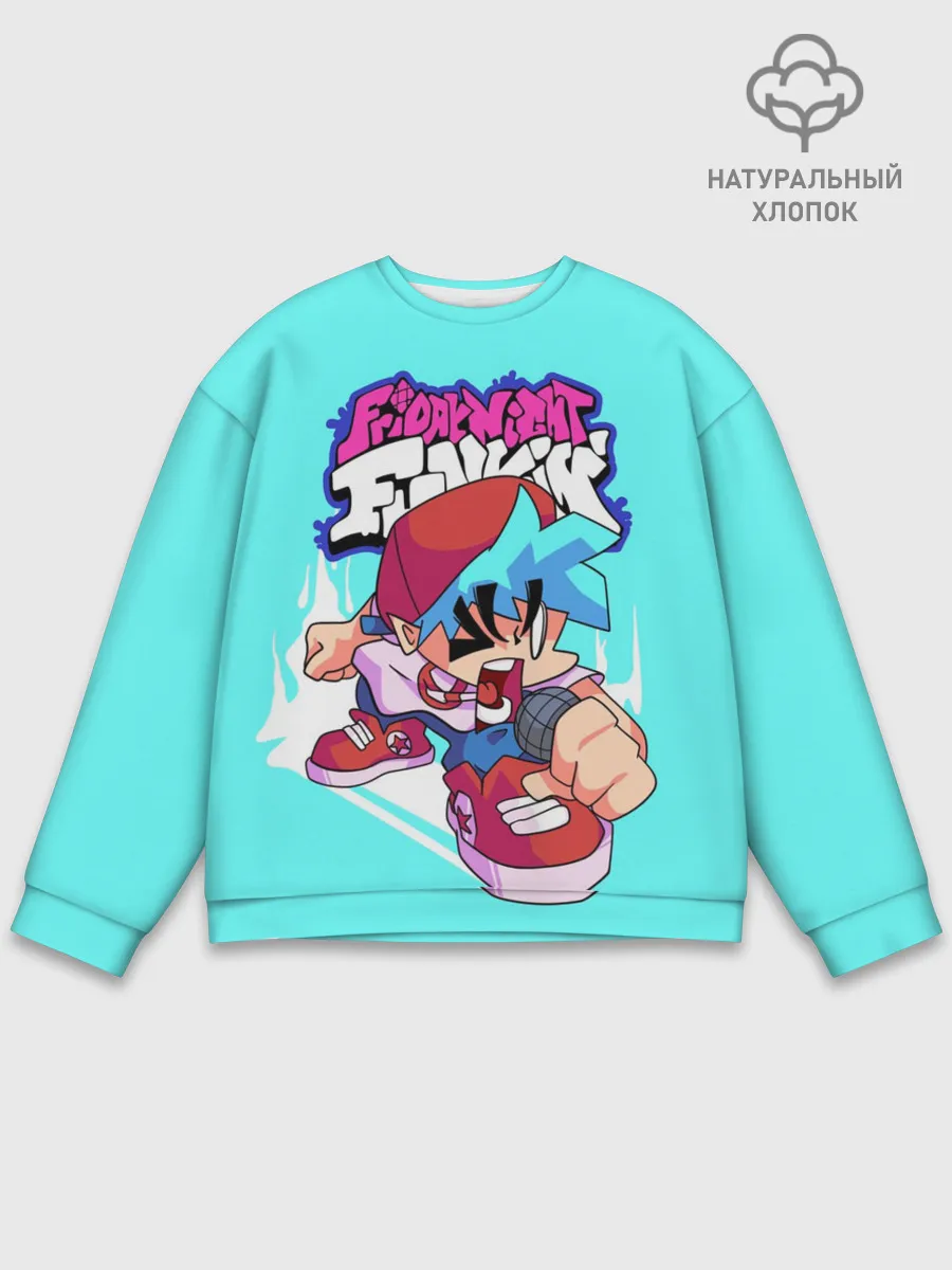 Мужской свитшот базовый / FNF Boyfriend