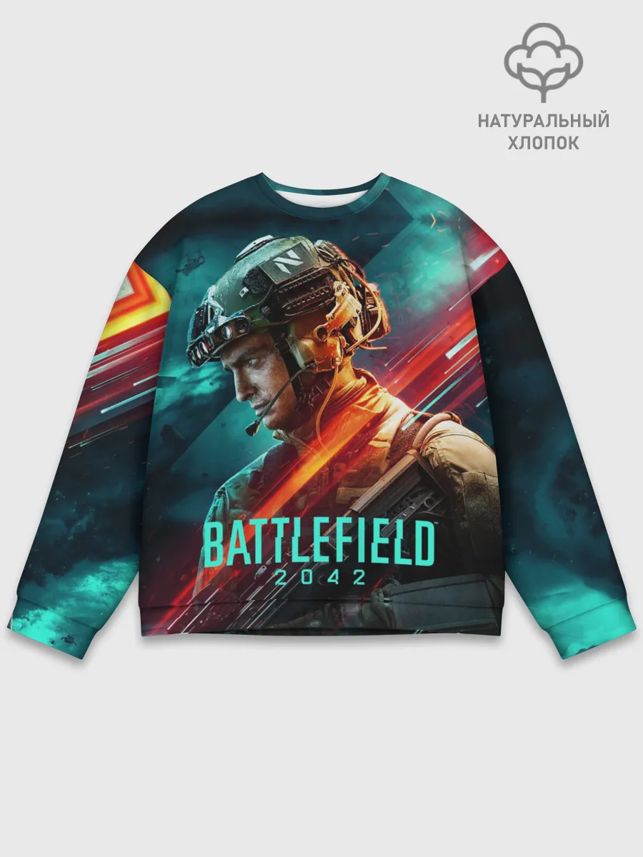 Мужской свитшот базовый / Battlefield 2042 Soldier