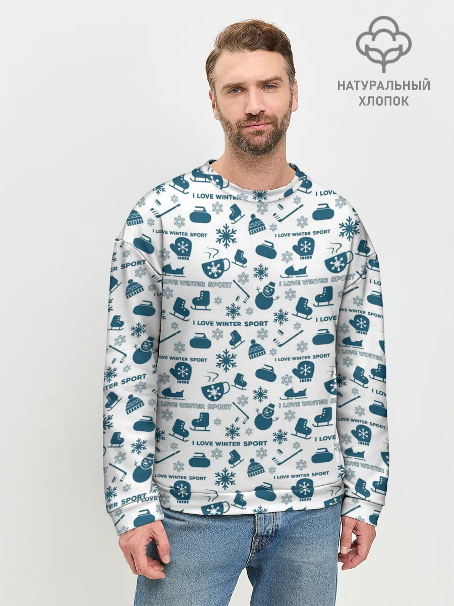 Мужской свитшот базовый / Зимние виды спорта