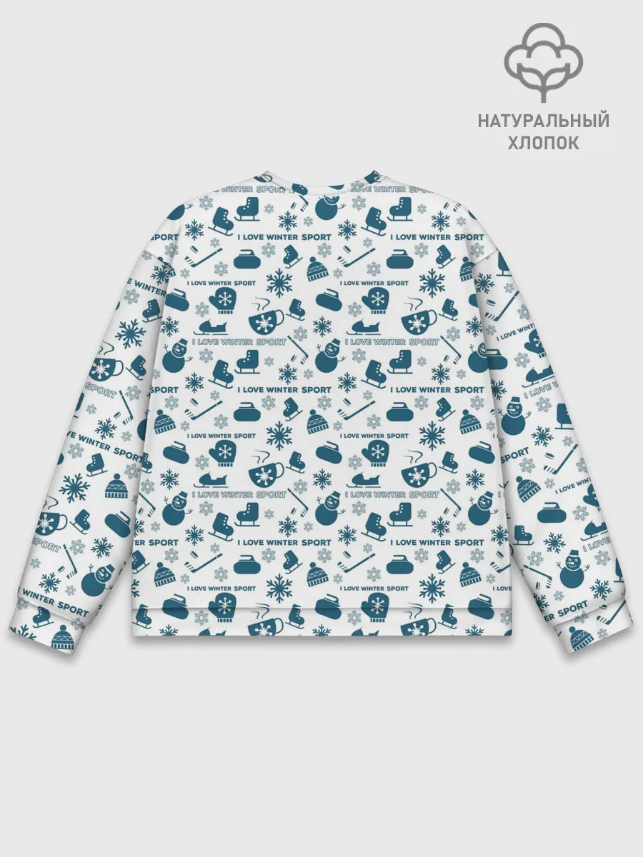 Мужской свитшот базовый / Зимние виды спорта